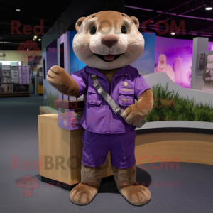 Purple Otter mascotte...