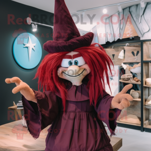 Maroon Witch S Hat mascotte...