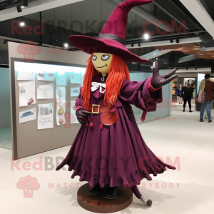 Maroon Witch S Hat mascotte...
