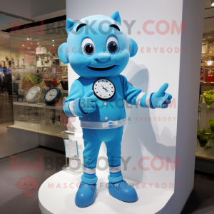 Sky Blue Armbandsur maskot...