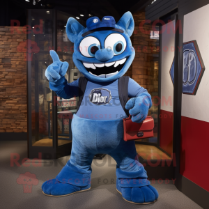 Blue Devil mascotte kostuum...