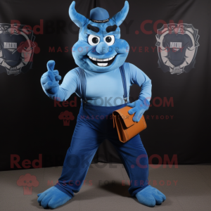 Blue Devil maskot kostume...