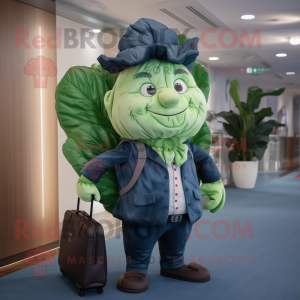 Navy Cabbage Leaf mascotte...