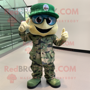 Cyan Green Beret mascotte...