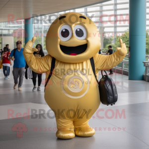 Goldene Bagels Maskottchen...