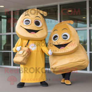 Gold Bagels maskot drakt...