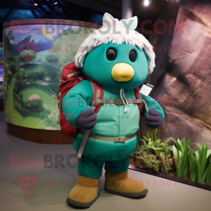 Personagem de mascote Teal...