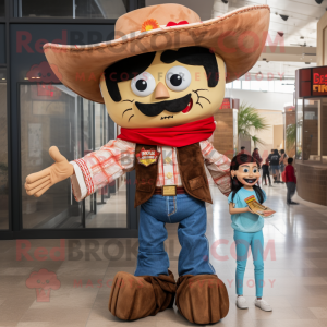 nan Enchiladas mascot costume character dressed with a Mom Jeans and Bow ties