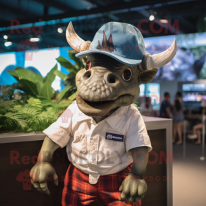  Triceratops maskot kostume...