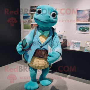 Cyan Turtle mascotte...