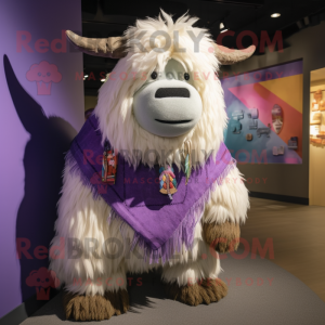 Lavender Yak mascotte...