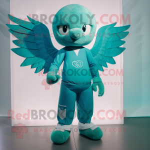 Postava maskota Teal Cupid...