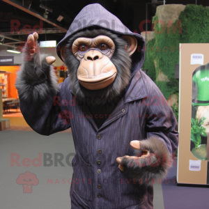 nan Chimpanzee mascot costume character dressed with a Cover-up and Hats