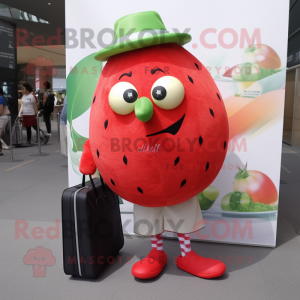 Red Melon mascotte kostuum...