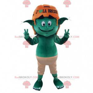 Mascotte d'elfe de lutin vert - Redbrokoly.com