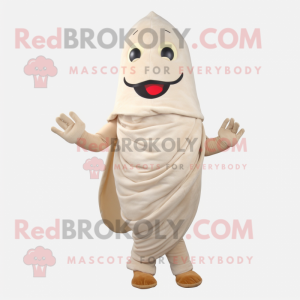 Beige Pepper maskot kostyme...