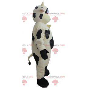 Mascotte de vache blanche et noire géante - Redbrokoly.com