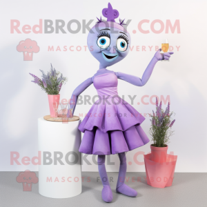 Lavendel Akrobat maskot...