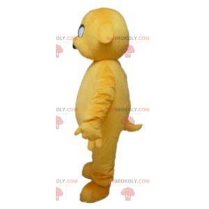 Mascote cachorro amarelo gigante e impressionante -