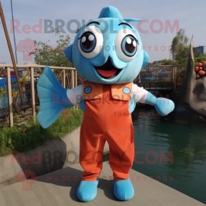 Sky Blue Lax maskot kostym...