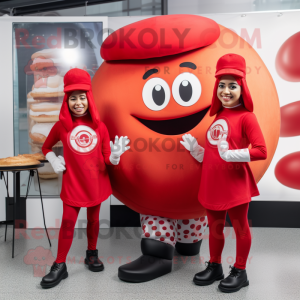 Red Bagels mascotte kostuum...
