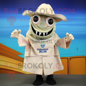 Beige Ceviche maskot...