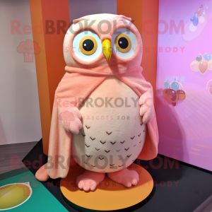 Peach Owl mascotte kostuum...