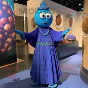 Blå Falafel maskot drakt...