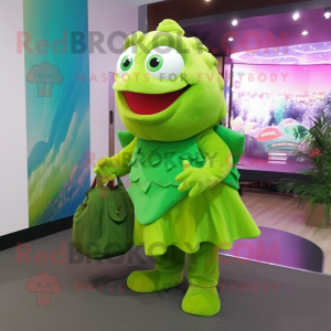 Lime Green Piranha mascotte...