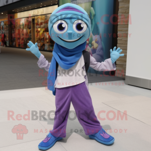 nan Gyro mascot costume character dressed with a Jeggings and Scarves