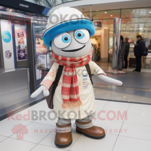 nan Gyro mascot costume character dressed with a Jeggings and Scarves