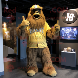 Gouden Sasquatch mascotte...