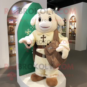 Creme Celtic Cross maskot...