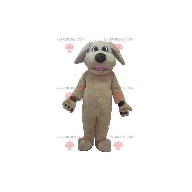 Mascote grande cão marrom totalmente personalizável -