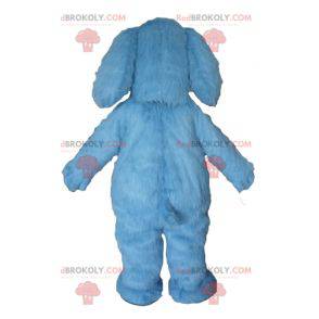 Geweldige harige blauwe hondmascotte - Redbrokoly.com