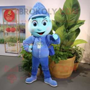 Sky Blue spenat maskot...