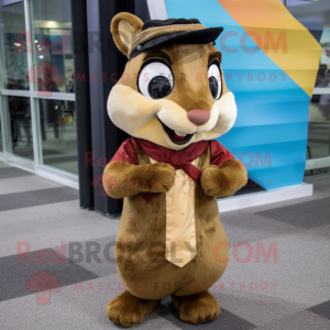 Brown Chipmunk mascotte...