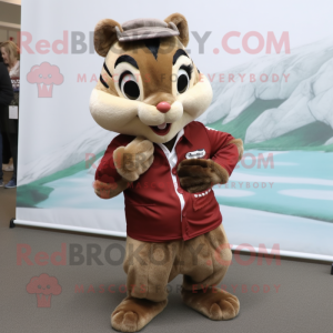 Brown Chipmunk mascotte...