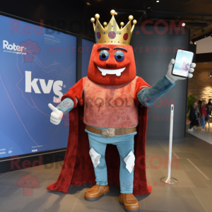 Rust King maskot kostym...