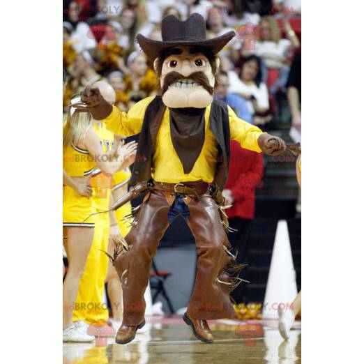Cowboy mascot in traditional clothes - Redbrokoly.com