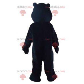 Mascotte orso gigante nero e beige - Redbrokoly.com