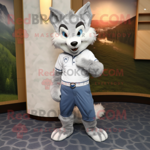 Silver Fox maskot kostume...