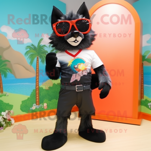 Black Fox mascotte kostuum...