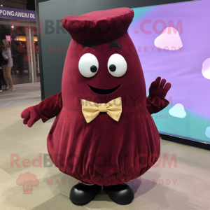 Maroon kartoffel maskot...