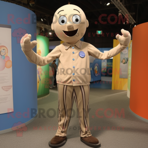 Tan Juggle maskot drakt...
