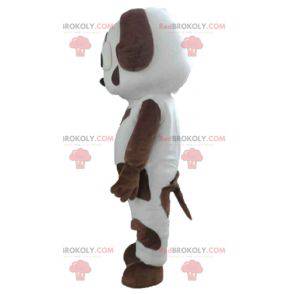 Mascota del perro manchado blanco y marrón - Redbrokoly.com