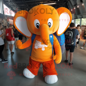 Orange Elephant mascotte...