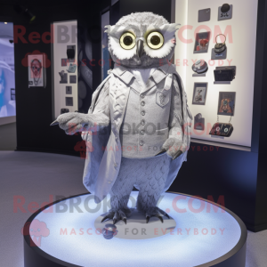 Silver Owl mascotte kostuum...