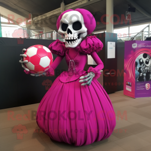 Magenta Skull mascotte...