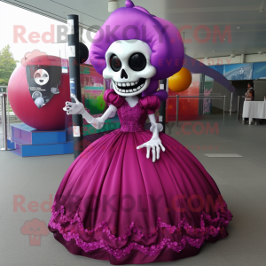 Magenta Skull mascotte...